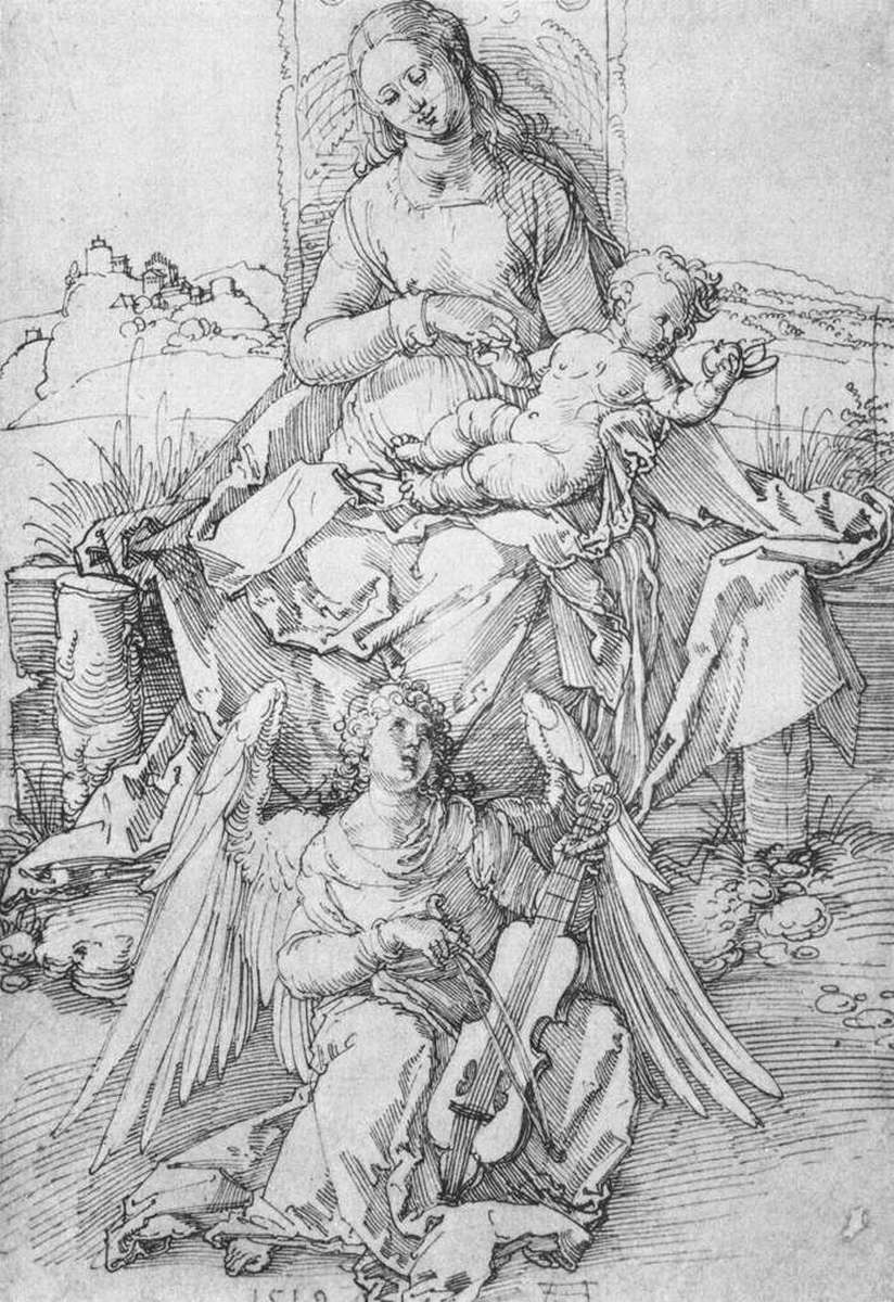 Мадонна с ребенком и ангелом