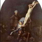 Рембрандт: Воздвижение креста