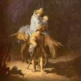 Рембрандт: Бегство в Египет