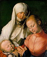 А.Дюрер: Мадонна с младенцем и Св.Анной